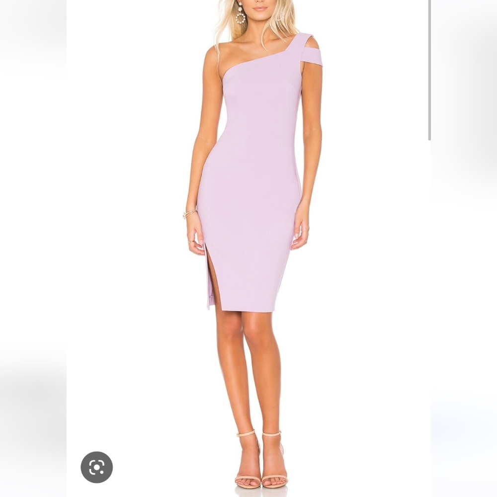 LIKELY Packard One Shoulder Midi Dress  in Misty NWOT